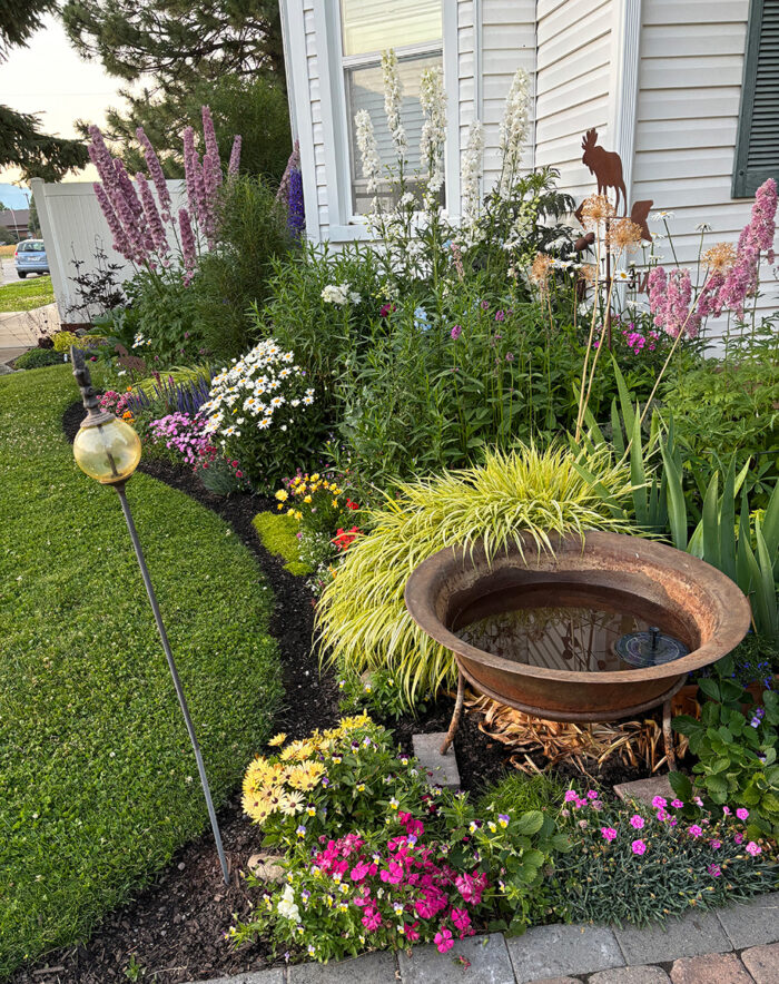 water feature in front garden